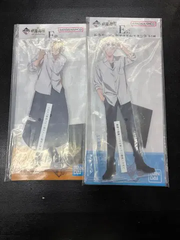 제일복권 주술회전 빅 아크릴 스탠드 고죠 사토루 & 게토 스구루 세트