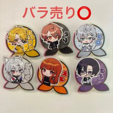 컬러풀 피치 아크릴 클립 6세트