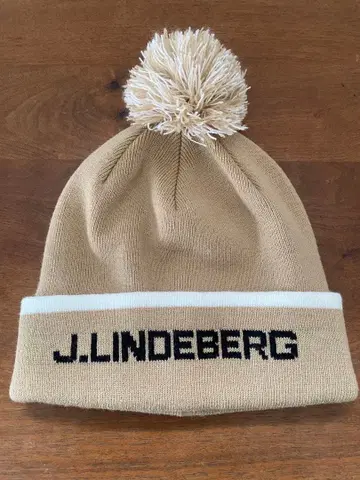 J.린드버그 니트 모자 남성용 골프 베이지 073-57901
