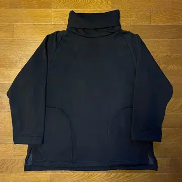 prasthana Mouton Jersey Turtle Neck BLK