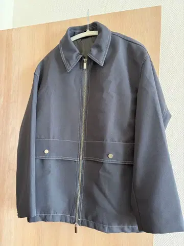 PUBLIC TOKYO 더블 지퍼 스티치 블루종 01