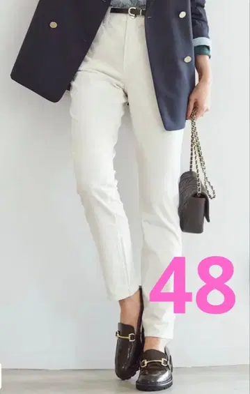 새상품 23구 데님 48 데님 빅사이즈 워셔블 벨벳 스트레치 팬츠