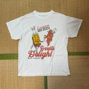Devil's Delight Hot Sauce 티셔츠 L 사이즈