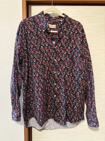 NATURAL ISSUE 페이즐리 무늬 셔츠 L 사이즈