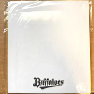 오릭스 오릭스 버팔로즈 사인 색지