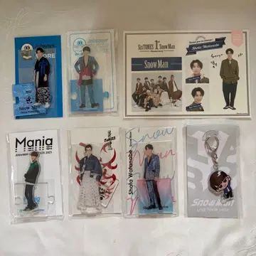 SnowMan 아크릴 스탠드 스노우 와타나베 쇼타 세트