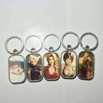 파이널 판타지 7 FF7 메탈 키링 세트 6cm