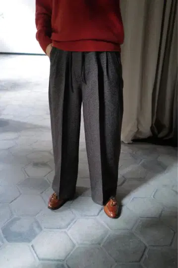 NICENESS 카키노하 별주 VOLTON 슬랙스 트라우저