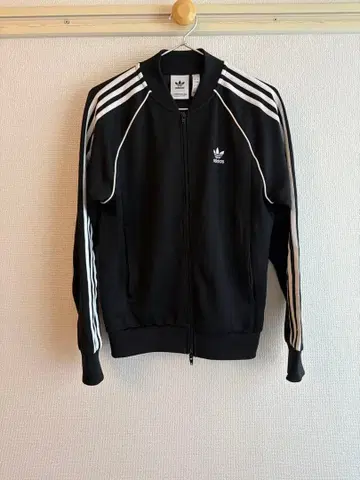 adidas 블랙 저지 트레포일