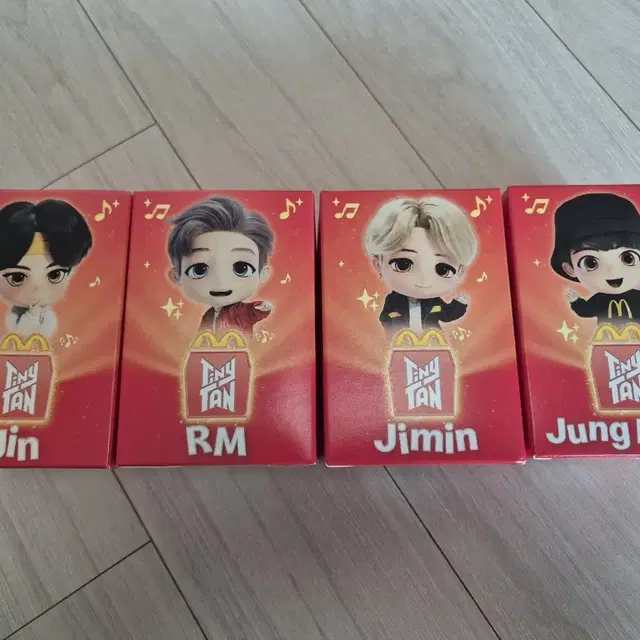 (4개 일괄) 맥도날드 해피밀 타이니탄 TinyTAN 방탄소년단 BTS