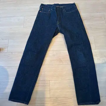 새상품급 빨간색 버튼 45rpm 45알피엠 데님 팬츠 W32