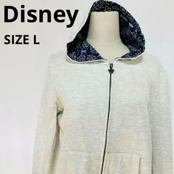 디즈니 L 후드 패턴 후드티 라이트 그레이 트레이너 0512