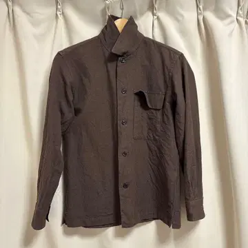 MARGARET HOWELL 브라운 긴팔 셔츠 S