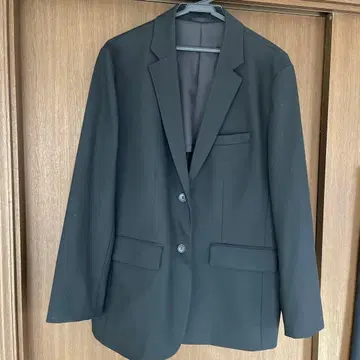 블랙 테일러드 자켓