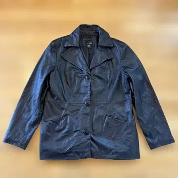 east 5th 블랙 가죽 자켓 L