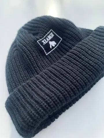 XLARGE 블랙 니트 모자 ONE SIZE