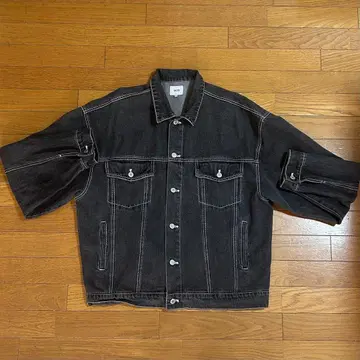 UNCORD 블랙 데님 자켓 XL