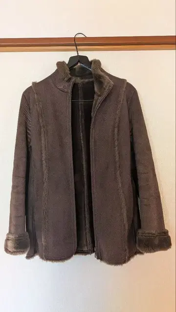 SONIA RYKIEL 브라운 무스탕 코트 M 사이즈