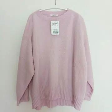 [ 미사용 새상품 ] plage 플라주 파인 울 와이드 크루 풀오버