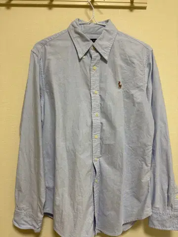 폴로 옅은 파랑 긴팔 셔츠