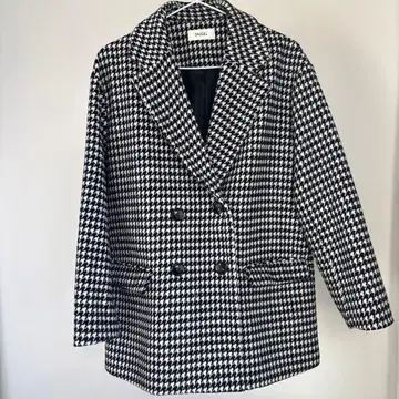 SNIDEL 하운드투스 체크 패턴 테일러드 자켓