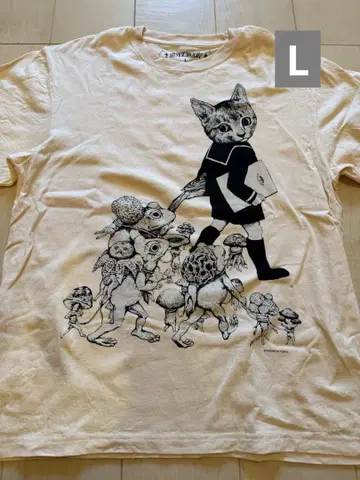 히구치 유코 티셔츠 버섯 납품 L 사이즈