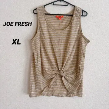 JOE FRESH [ XL ] 베이지 스트라이프 탱크탑