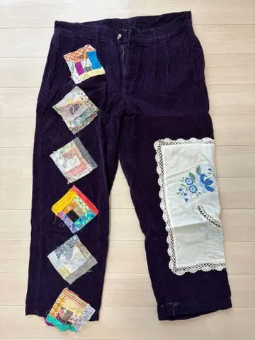 코듀로이 패치워크 바지