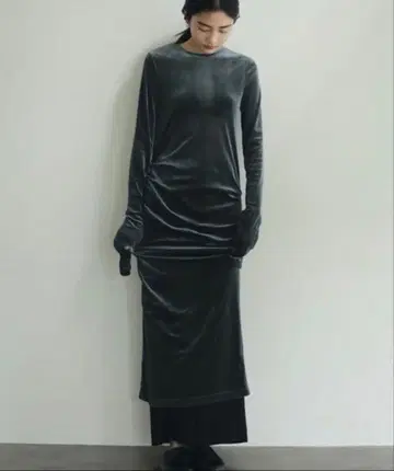 anuke 벨로아 원피스 블루