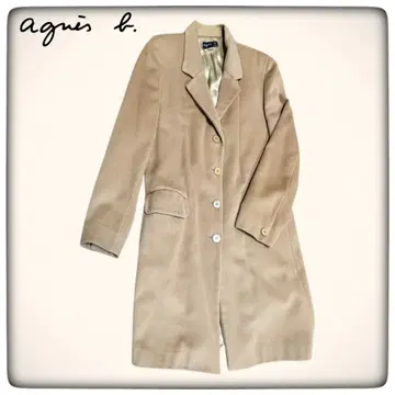 에네스베 롱 기장 코트 무지 베이지 size2