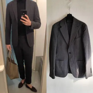 투모로우랜드 자켓 다크 그레이 체크 / 딸리아또레 라르디니