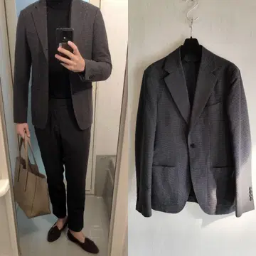 투모로우랜드 자켓 다크 그레이 체크 / 딸리아또레 라르디니