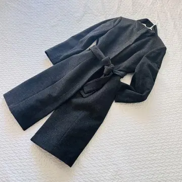 INDIVI 다크 그레이 롱 코트 새상품급