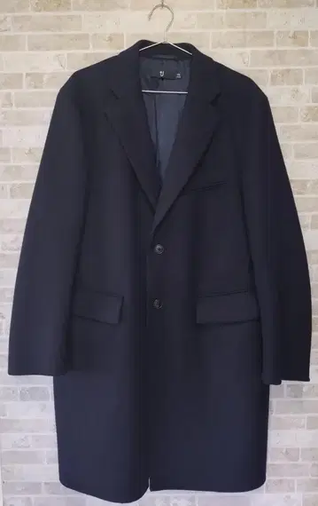 유니클로 +J 유니클로 질 샌더 체스터 코트 네이비