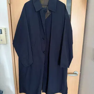 EN ROUTE 코튼 폴리에스테르 리버서블 스텐카라 코트