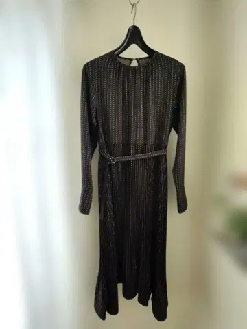 나노 유니버스 블랙 긴팔 원피스 벨트 포함