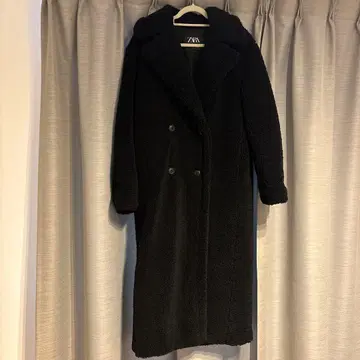 ZARA 블랙 플리스 자켓 보아 코트