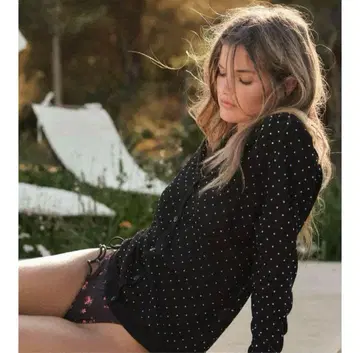 ZARA 파인 니트 도트 무늬 자켓 가디건 S