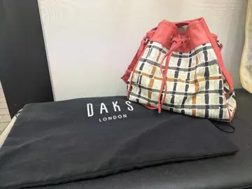 DAKS 숄더백 레드/화이트/블랙/오렌지