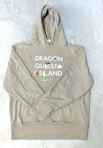 드래곤 퀘스트 후드티 베이지 드래곤 퀘스트 아일랜드