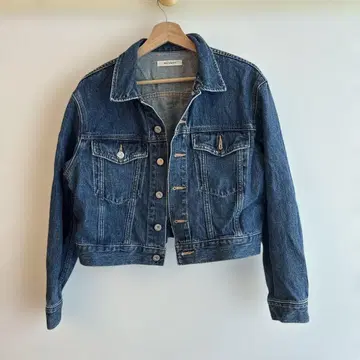 MOUSSY 데님 크롭 자켓