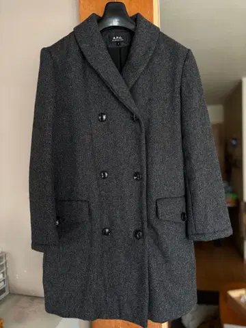 A.P.C. 그레이 체스터 코트