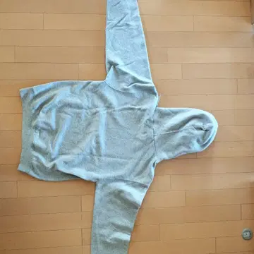 그레이 후드 부착 후드티 구제 의류