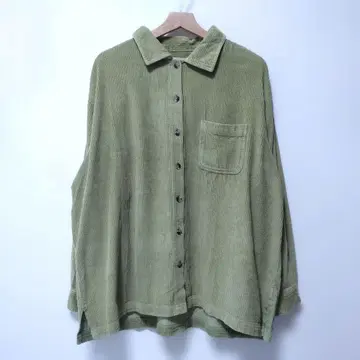 구제 L.L.Bean 피스타치오 그린 코듀로이 셔츠 긴팔