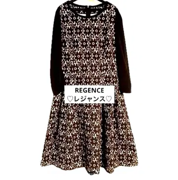 새상품급 REGENCE 레자스 레이스 패턴 원피스 38