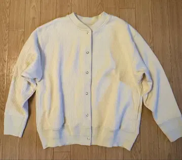 [ HEAVENLY ] 미사용 새상품 리브 가디건 ( 아이보리 )