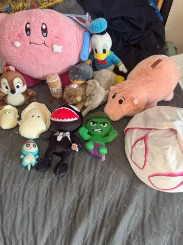 봉제 인형 세트 커비 베놈 헐크 등