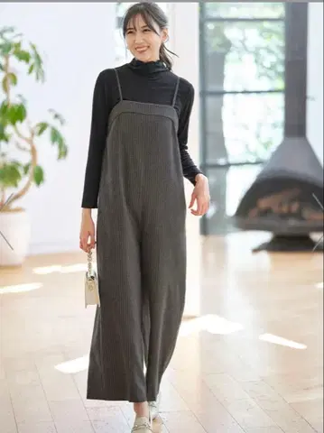 [ 세탁 가능 ] 기모 스트라이프 올인원