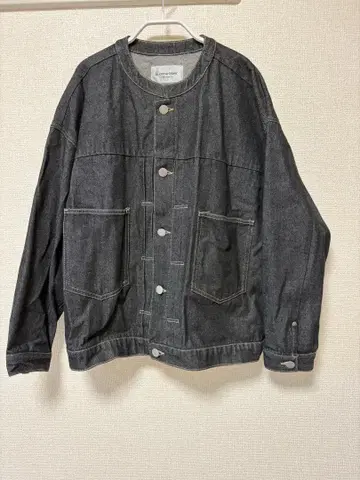 le.coeur blanc 다크 그레이 데님 자켓