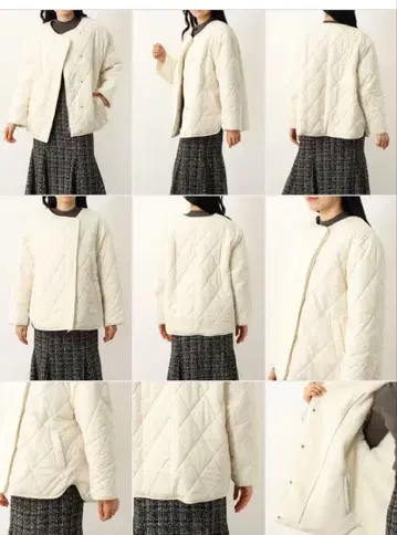 마이 스트라다 보아 퀼팅 리버서블 코트